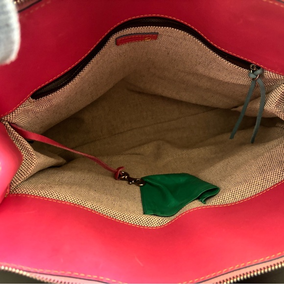 Dooney & Bourke Green and Pink Shoulder Bags - Picture 9 of 10